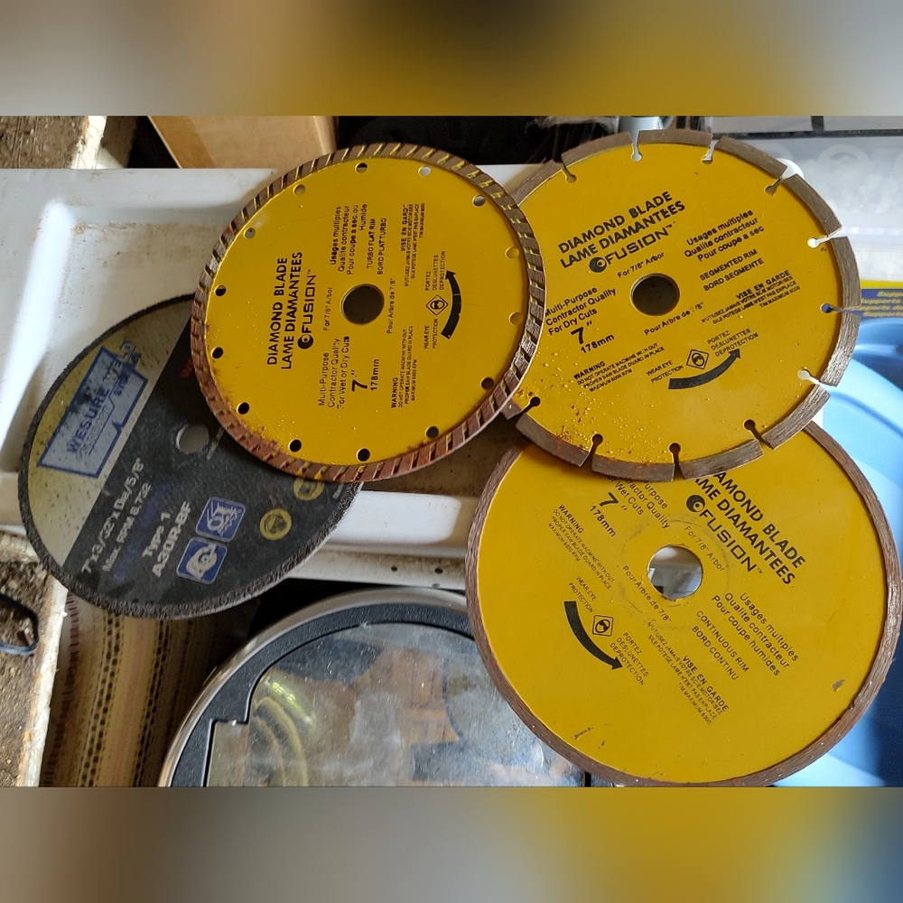 7" Diamond Cutting Wheels (4)